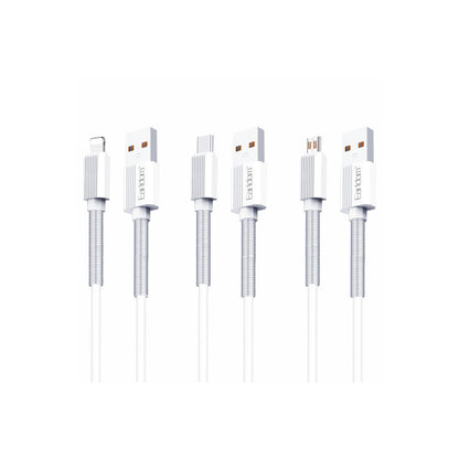 Earldom EC-137i 1M 3A Kırılmaya Dayanıklı Lightning Hızlı Şarj Kablosu