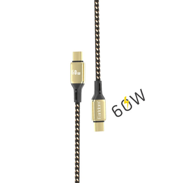 Earldom EC-141C 3M 60W Type-C to Type-C PD Hızlı Şarj Kablosu - Gold