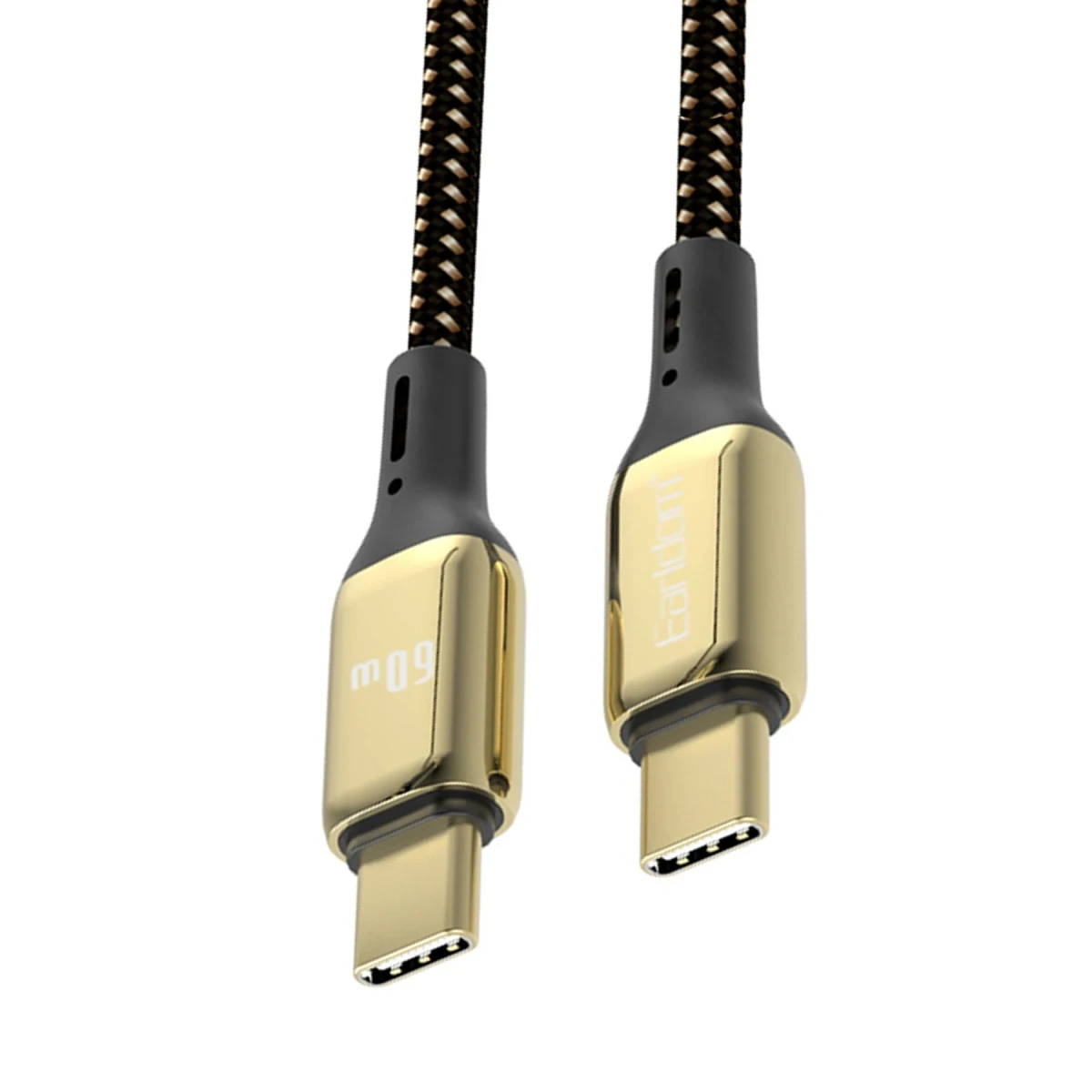 Earldom EC-141C 3M 60W Type-C to Type-C PD Hızlı Şarj Kablosu - Gold