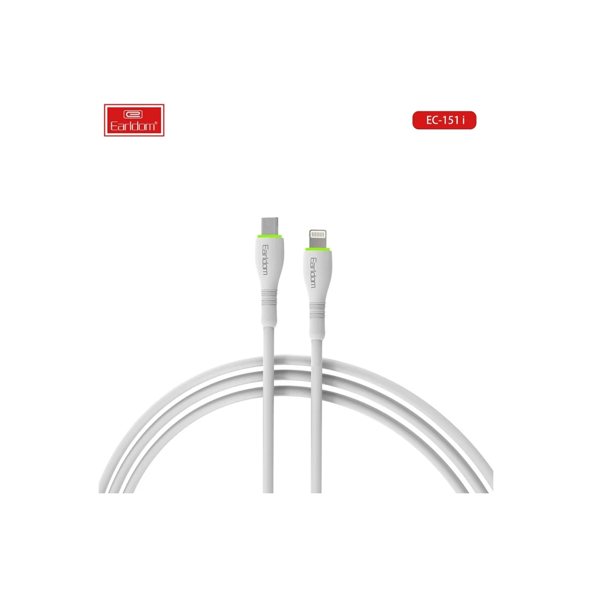 Earldom EC-151i PD 20W Type-C to Lightning 1M Hızlı Şarj Kablosu - Beyaz