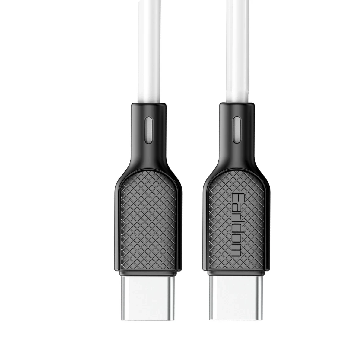 Earldom EC-153C 1M 3A Type-C to Type-C PD Hızlı Şarj Kablosu - Beyaz