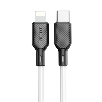 Earldom EC-153i 1M 3A Type-C to Lightning PD Hızlı Şarj Kablosu - Beyaz