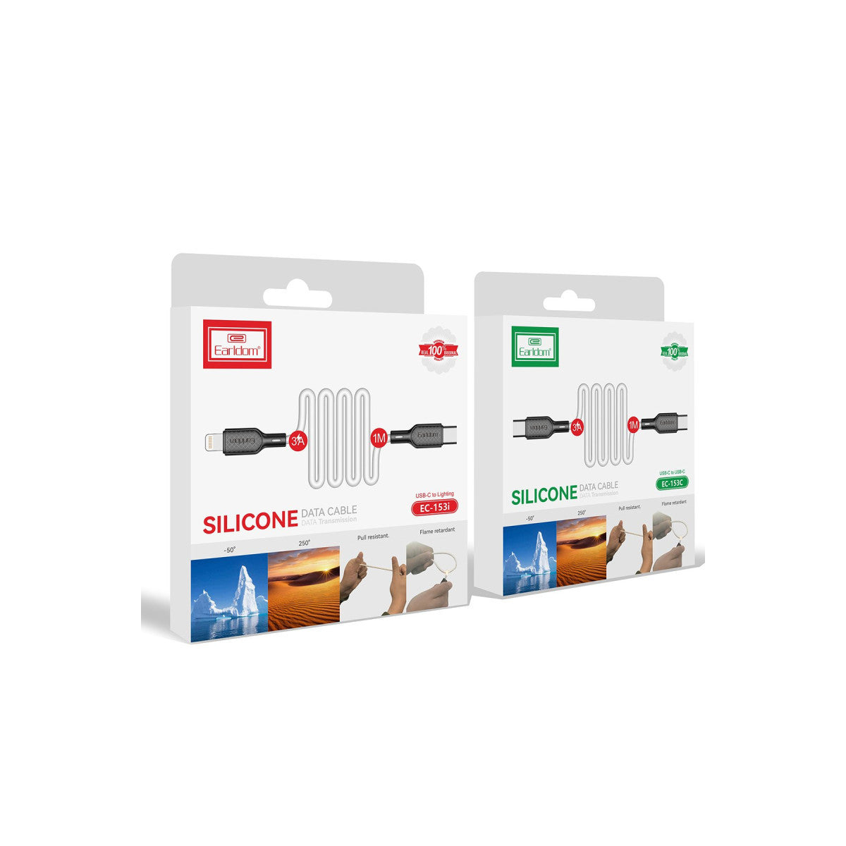 Earldom EC-153i 1M 3A Type-C to Lightning PD Hızlı Şarj Kablosu