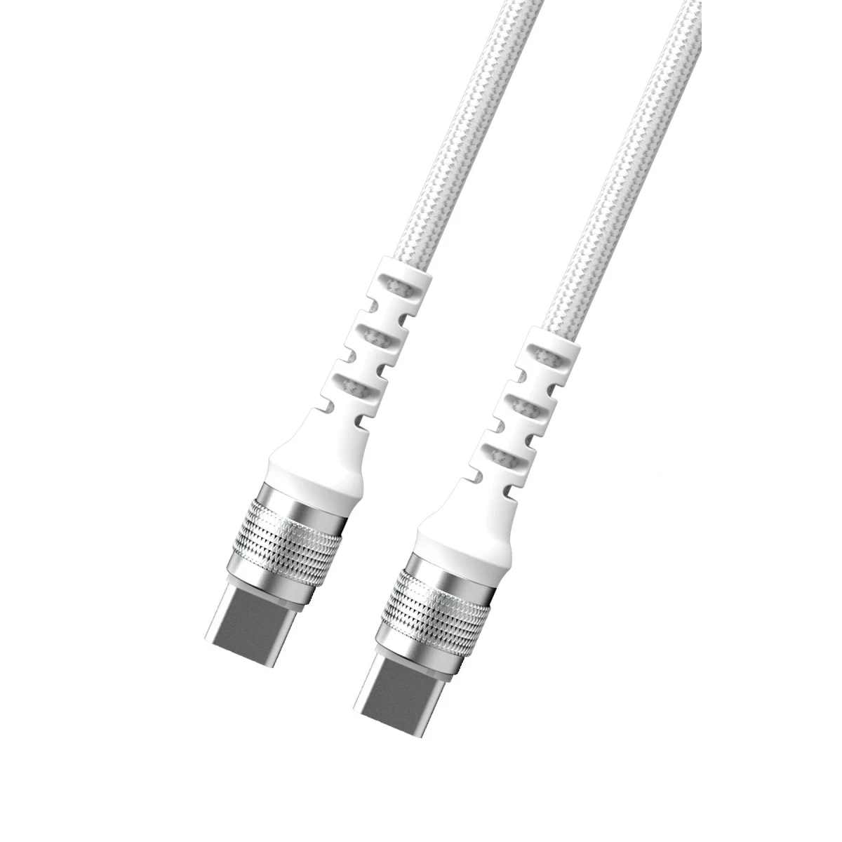 Earldom EC-155CC 1.2M 60W Type-C to Type-C PD Hızlı Şarj Kablosu - Beyaz