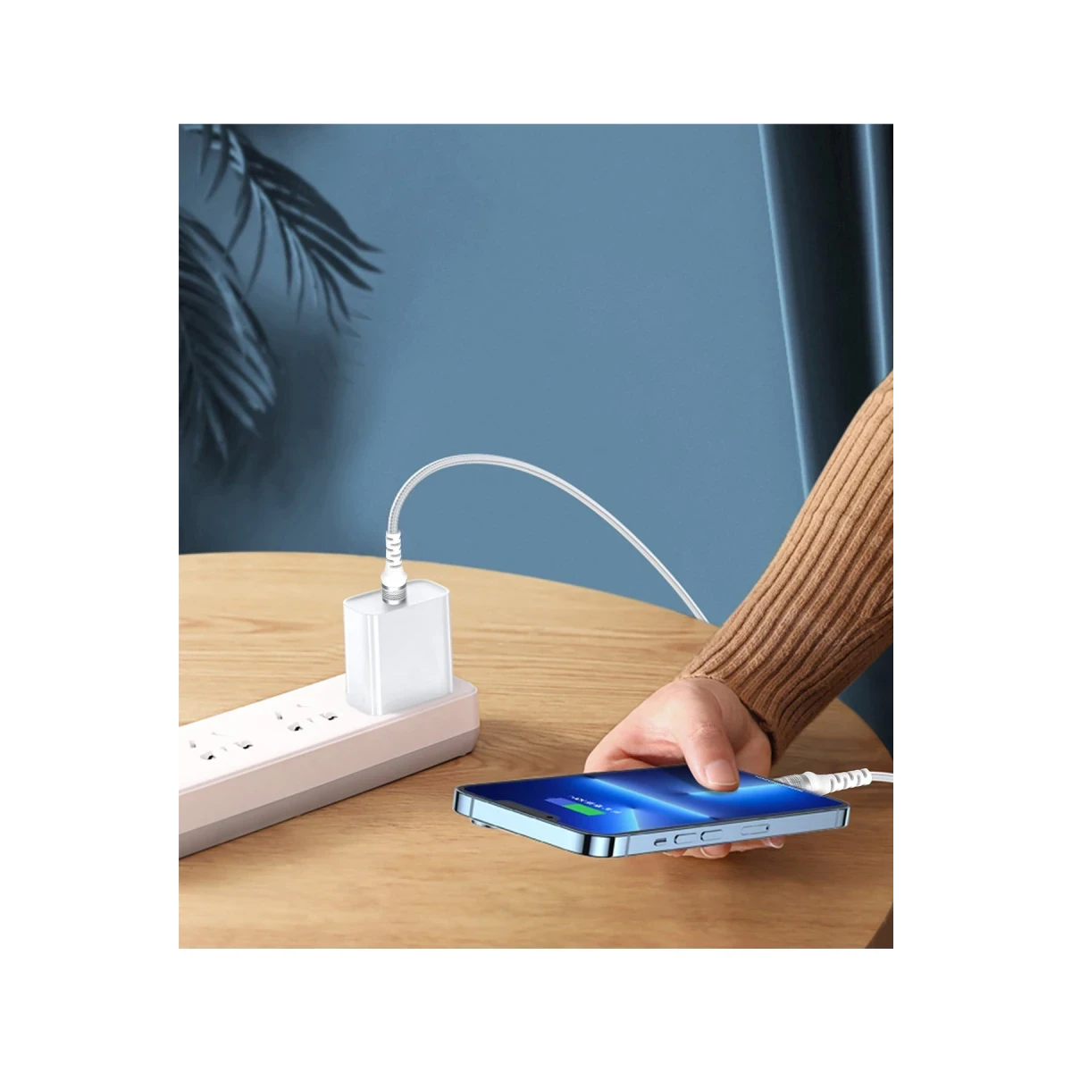 Earldom EC-155C-i 1.2M 20W Type-C to Lightning PD Hızlı Şarj Kablosu - Beyaz