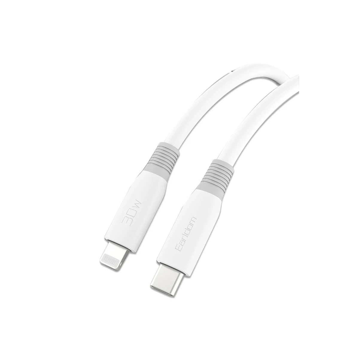 Earldom EC-156i PD 30W Type-C to Lightning 2m Hızlı Şarj Kablosu - Beyaz
