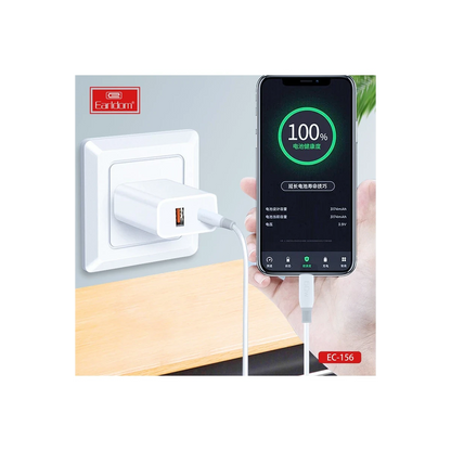 Earldom EC-156i PD 30W Type-C to Lightning 2m Hızlı Şarj Kablosu - Beyaz