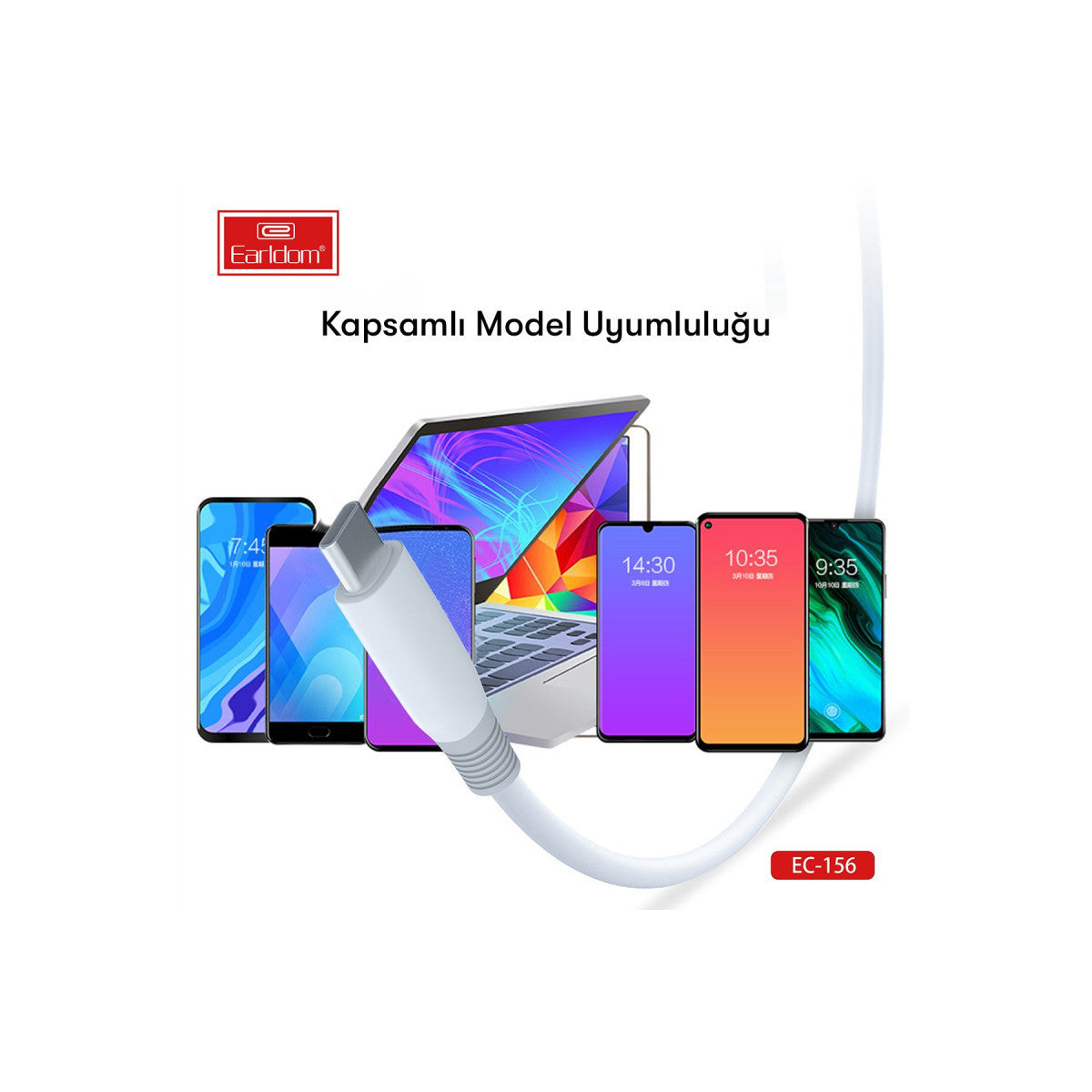 Earldom EC-156i PD 30W Type-C to Lightning 2m Hızlı Şarj Kablosu