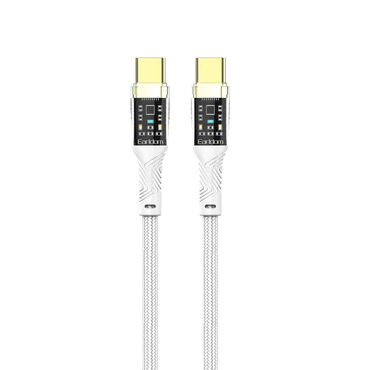 Earldom EC-179CC 1M 100W Type-C to Type-C Hızlı Şarj Kablosu - Beyaz