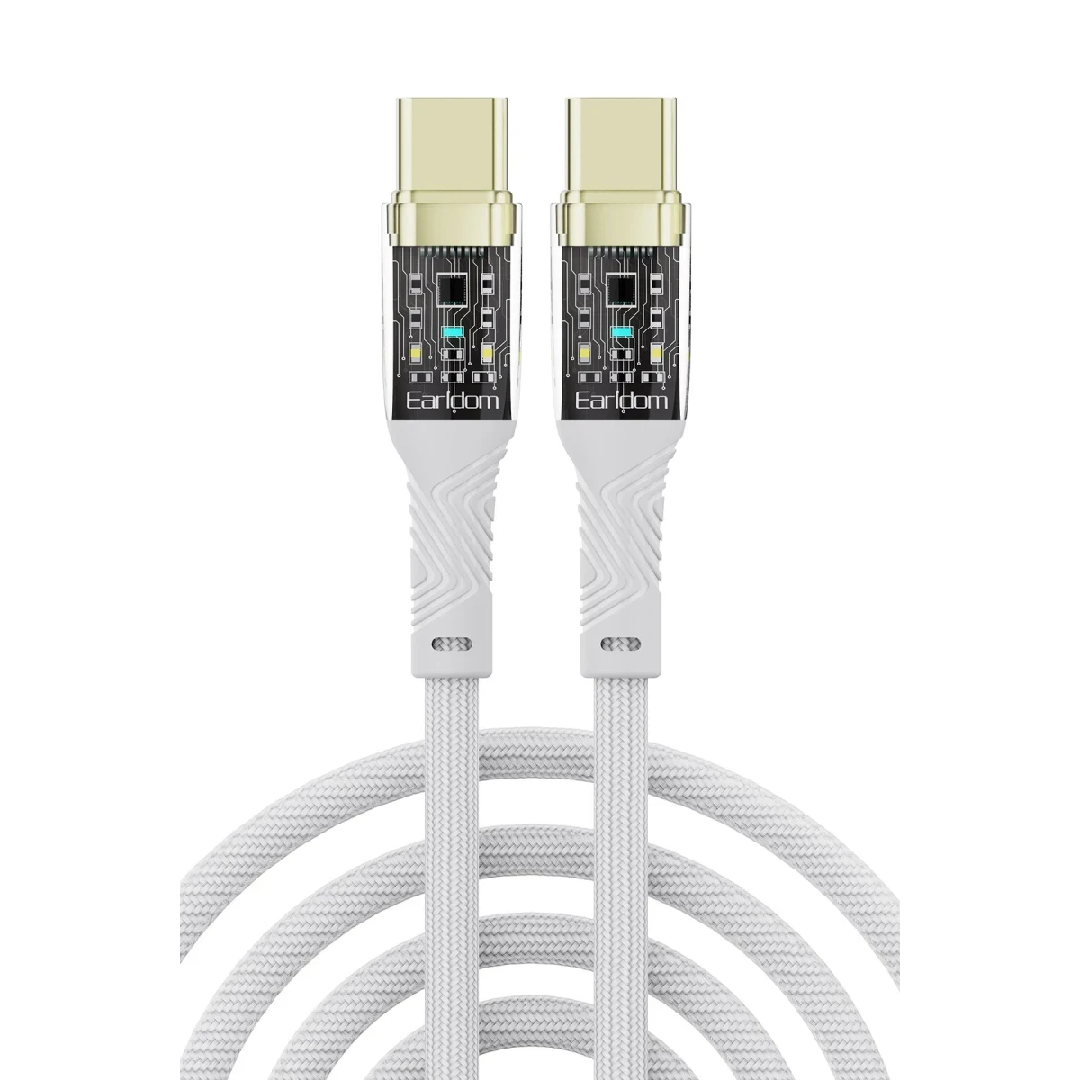 Earldom EC-179CC 1M 100W Type-C to Type-C Hızlı Şarj Kablosu - Beyaz