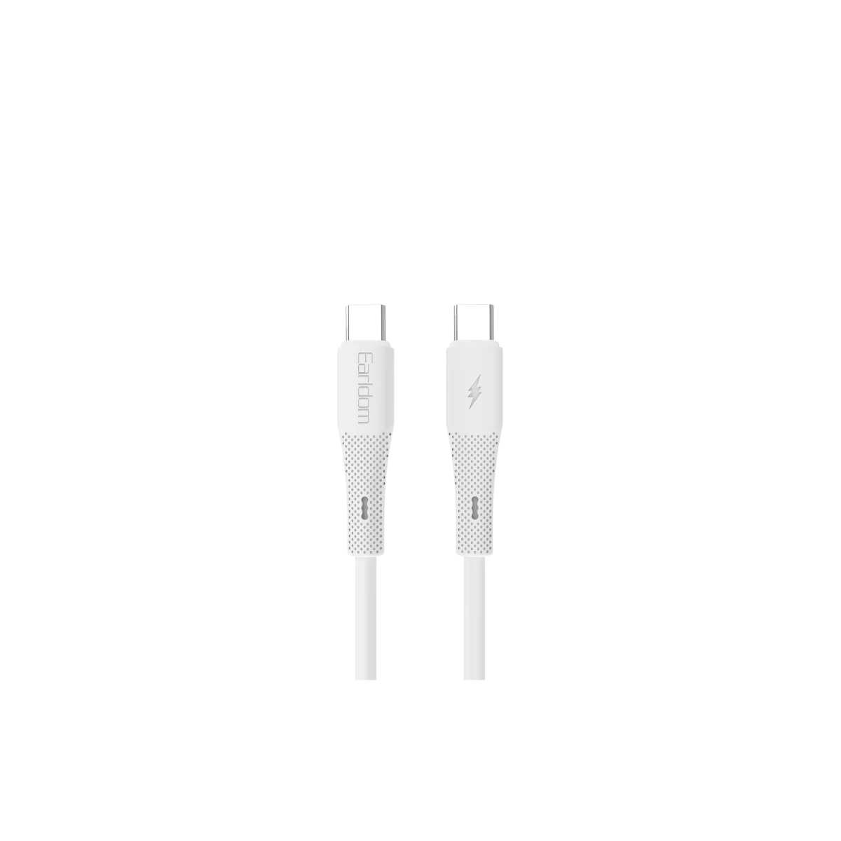 Earldom EC-185CC 1M 60W Type-C to Type-C Hızlı Şarj Kablosu - Beyaz