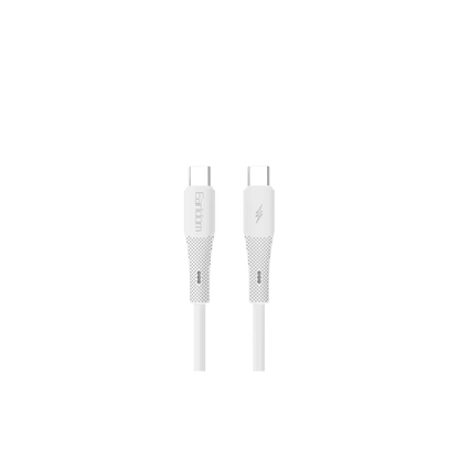 Earldom EC-185CC 1M 60W Type-C to Type-C Hızlı Şarj Kablosu - Beyaz