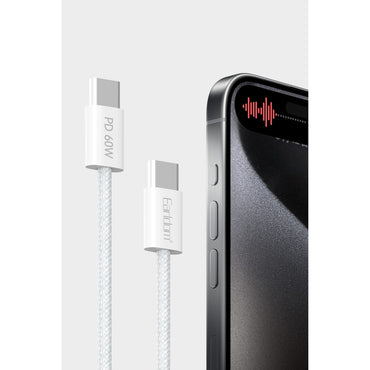 Earldom EC-190CC 2M 60W iPhone 15 Serisi ile Uyumlu Type-C to Type-C PD Hızlı Şarj Kablosu