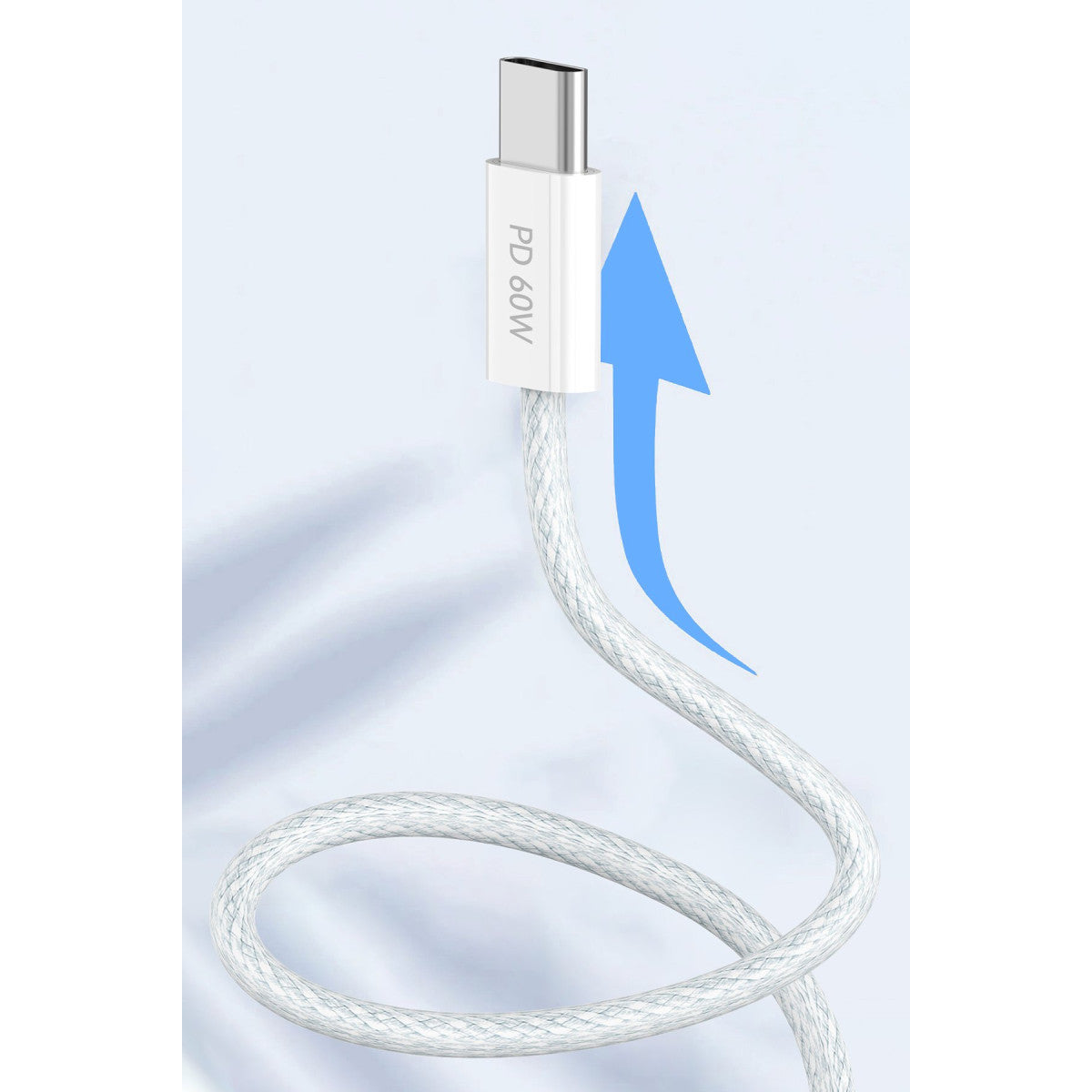 Earldom EC-190CC 2M 60W iPhone 15 Serisi ile Uyumlu Type-C to Type-C PD Hızlı Şarj Kablosu