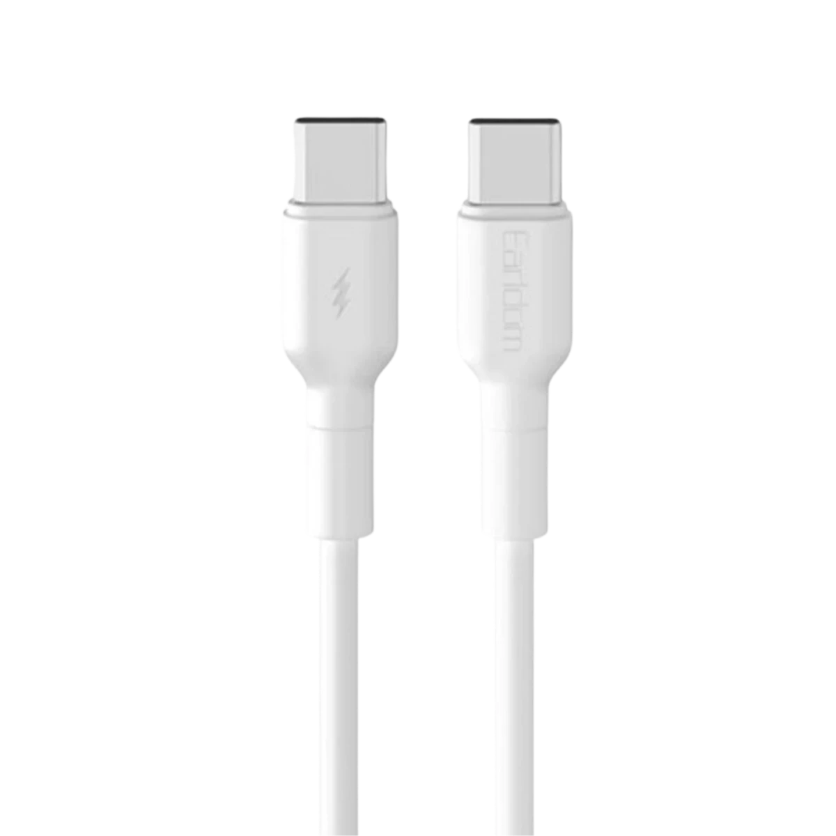Earldom EC-198CC 1M 60W Type-C to Type-C PD Hızlı Şarj Kablosu - Beyaz