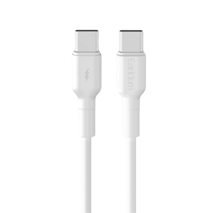 Earldom EC-198CC 1M 60W Type-C to Type-C PD Hızlı Şarj Kablosu - Beyaz