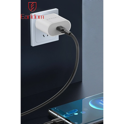 Earldom EC-198CC 1M 60W Type-C to Type-C PD Hızlı Şarj Kablosu - Beyaz