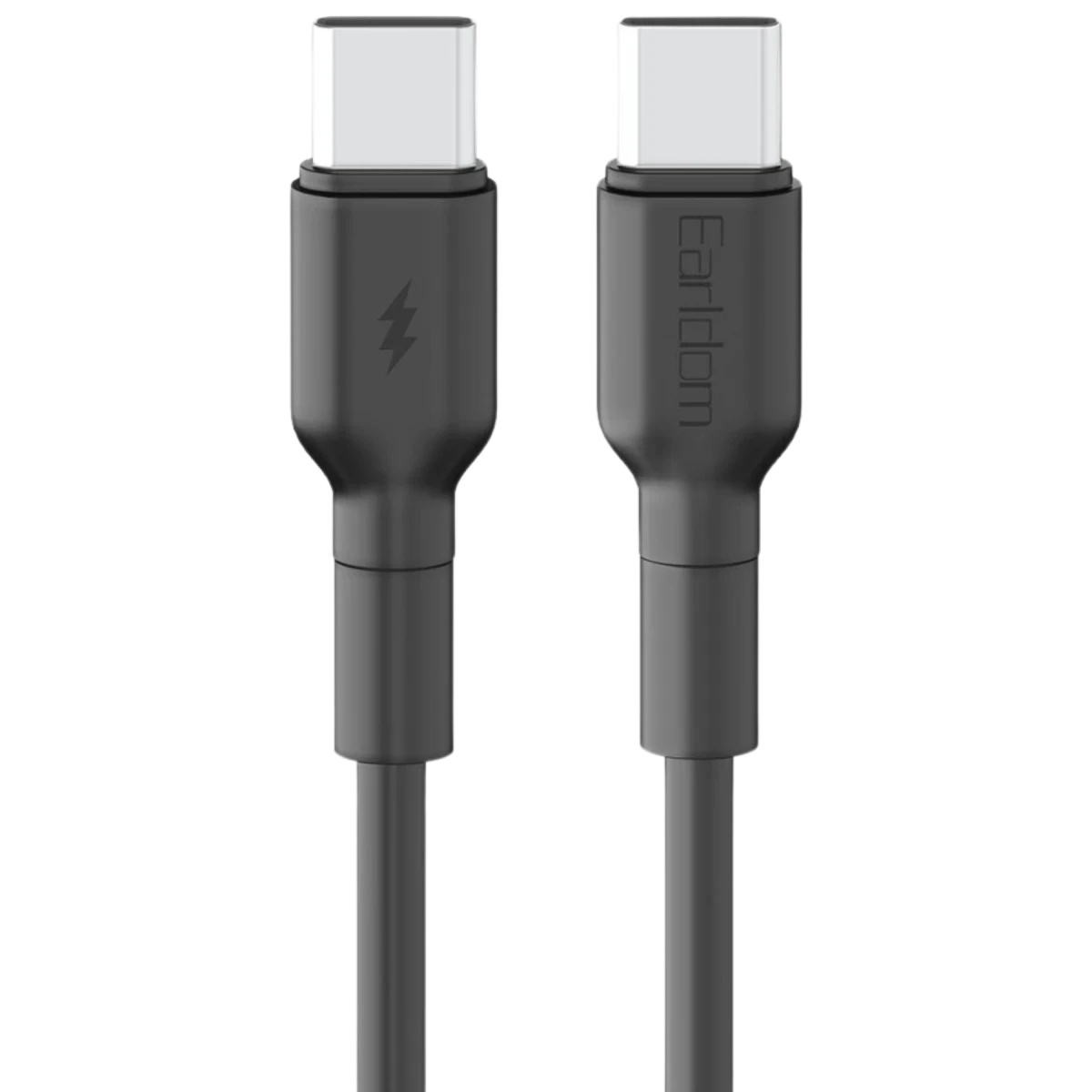 Earldom EC-198CC 1M 60W Type-C to Type-C PD Hızlı Şarj Kablosu - Siyah