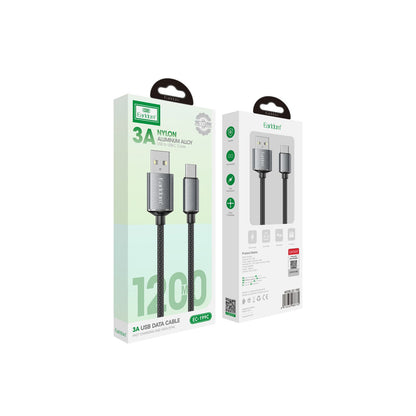 Earldom EC-199C 1.2M 3A USB to Type-C Hızlı Şarj Kablosu