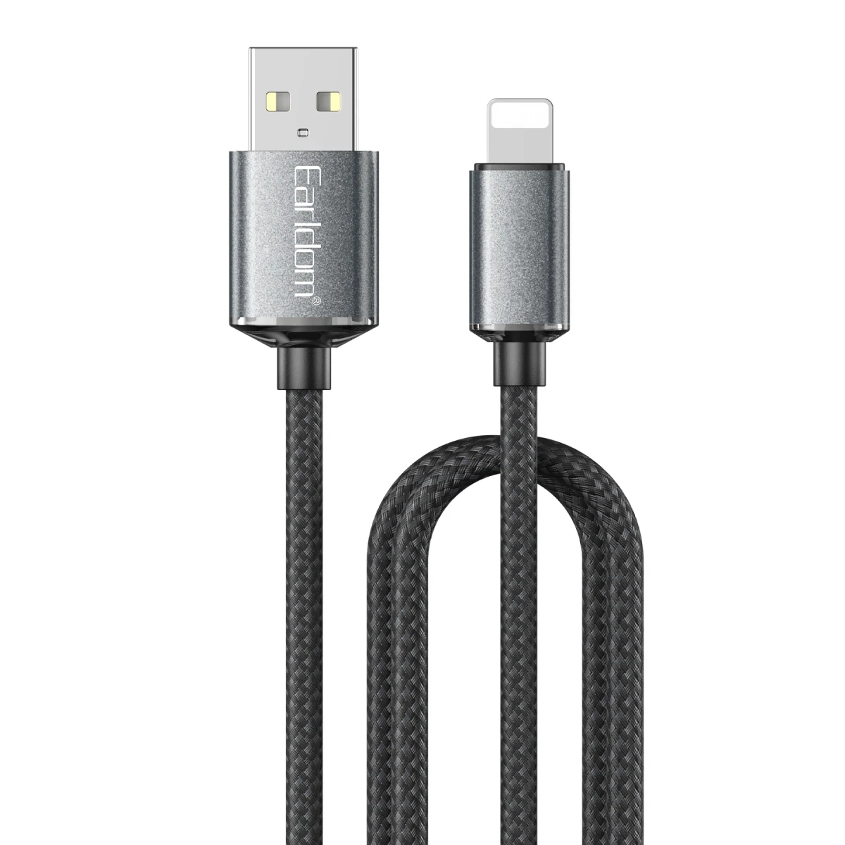 Earldom EC-200L 2M 3A USB to Lightning Hızlı Şarj Kablosu - Siyah