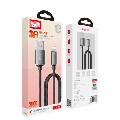 Earldom EC-200L 2M 3A USB to Lightning Hızlı Şarj Kablosu