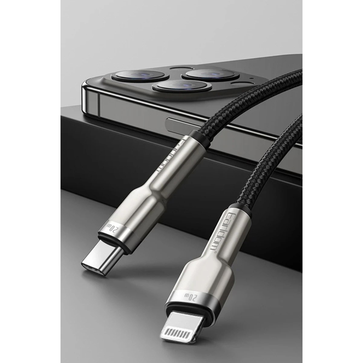 Earldom EC-PD01i 1M 20W Type-C to Lightning PD Hızlı Şarj Kablosu - Siyah