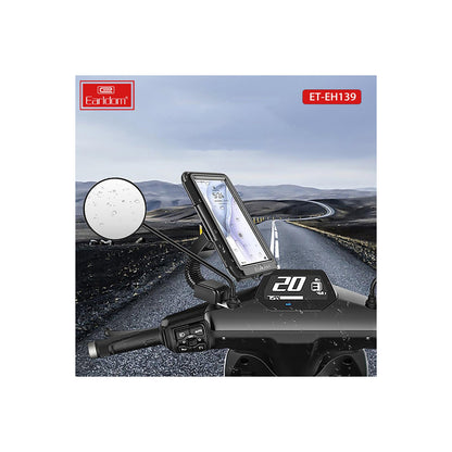 Earldom EH139 Motosiklet İçin Su Geçirmez Ayarlanabilir Telefon Tutucu