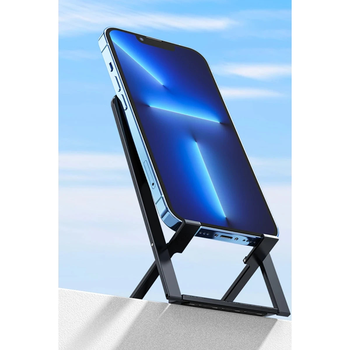 Earldom EH159 Katlanabilir Ultra İnce Masaüstü Telefon Tutucu - Siyah