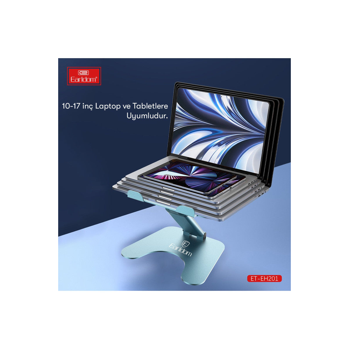 Earldom EH201 Ayarlanabilir Metal Laptop ve Tablet Standı