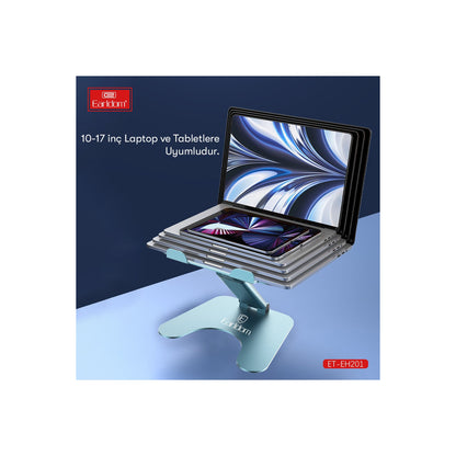 Earldom EH201 Ayarlanabilir Metal Laptop ve Tablet Standı