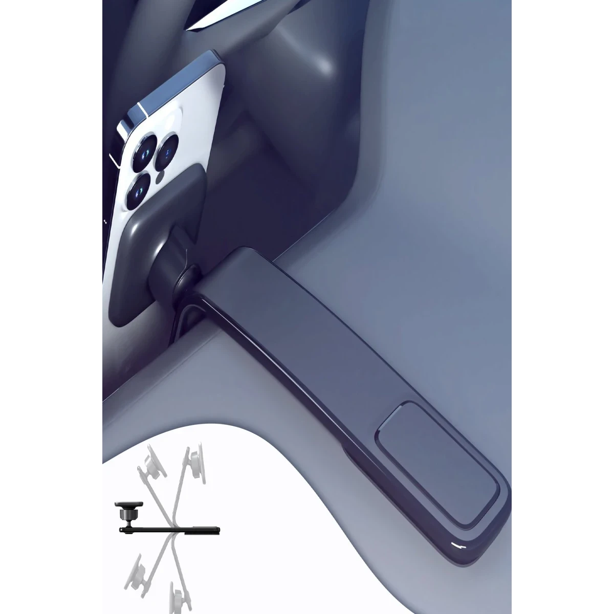 Earldom EH229 Yapışkanlı Manyetik Magsafe Araç Tutucu - Siyah