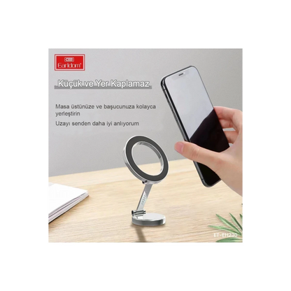 Earldom EH230 360 Derece Ayarlanabilen Yapışkanlı Manyetik Magsafe Araç Tutucu - Siyah