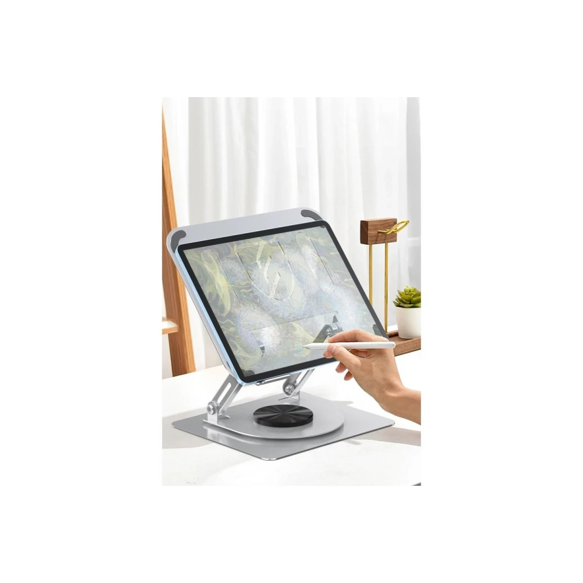 Earldom EH257 360 Derece Ayarlanabilir Metal Laptop Standı - Gri