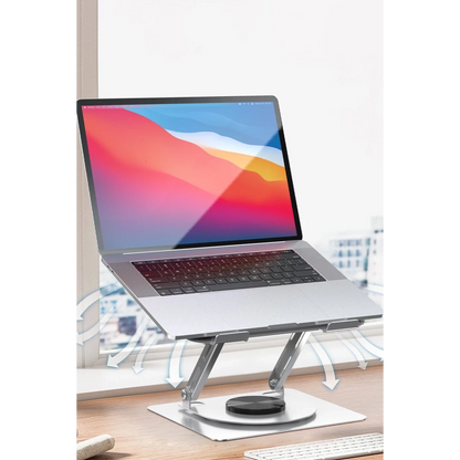 Earldom EH257 360 Derece Ayarlanabilir Metal Laptop Standı - Gümüş
