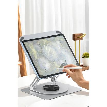 Earldom EH257 360 Derece Ayarlanabilir Metal Laptop Standı - Gümüş