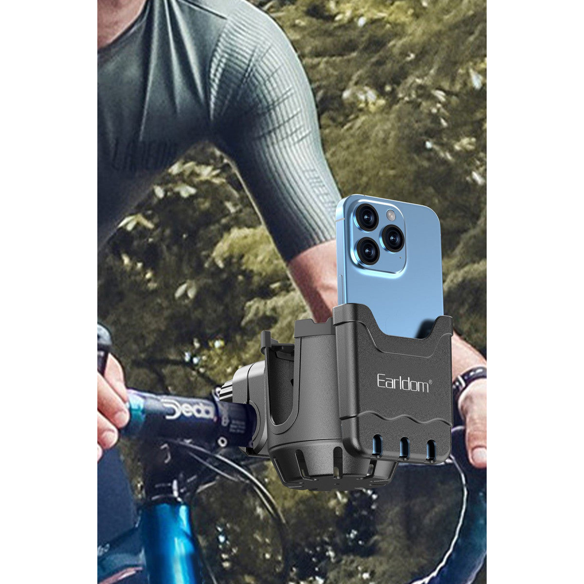 Earldom EH293 Motosiklet İçin Ayarlanabilir 2in1 Telefon ve Şişe Tutucu