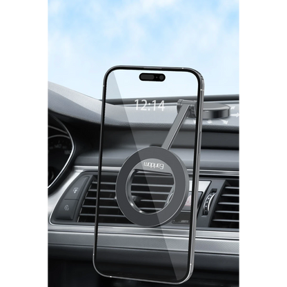 Earldom EH316 Ayarlanabilir Katlanabilir 360 Dönen Manyetik Metal Telefon Tutucu - Siyah
