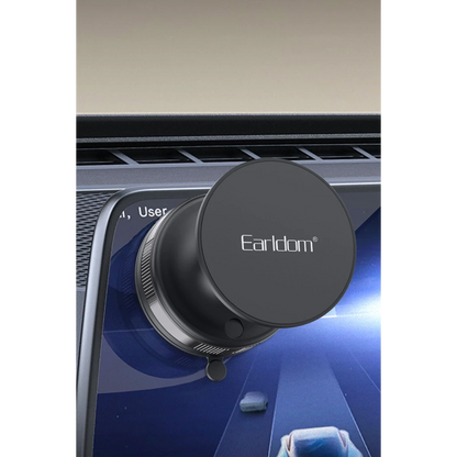 Earldom EH317 Ayarlanabilir Vantuzlu 360 Dönen Manyetik Universal Telefon Tutucu - Siyah