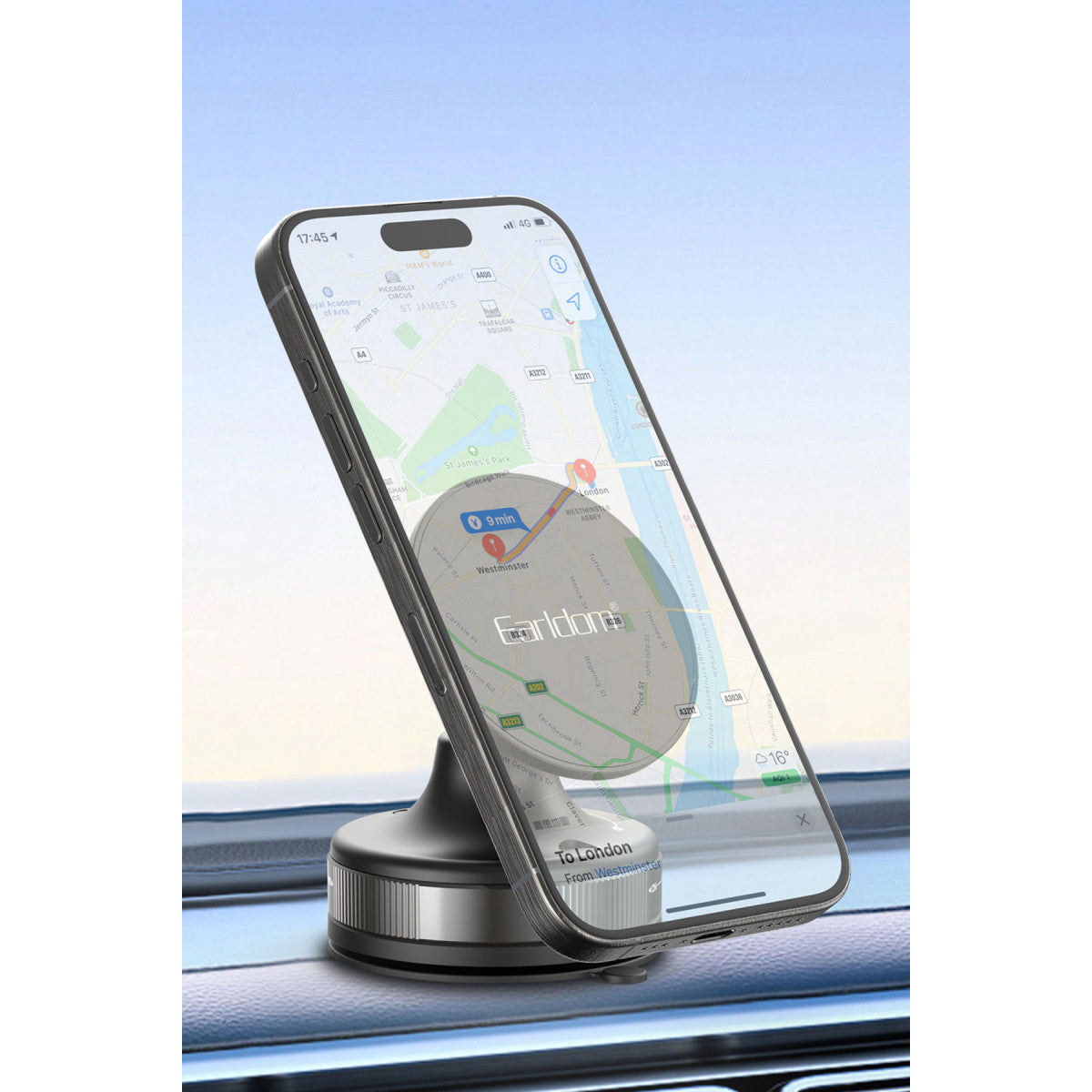 Earldom EH317 Ayarlanabilir Vantuzlu 360 Dönen Manyetik Universal Telefon Tutucu