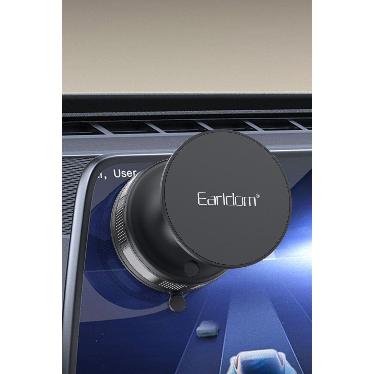 Earldom EH317 Ayarlanabilir Vantuzlu 360 Dönen Manyetik Universal Telefon Tutucu