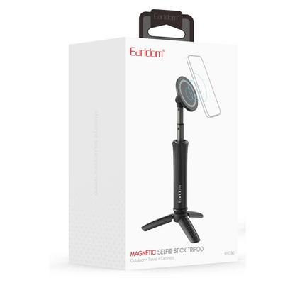 Earldom EH330 Ayarlanabilir Tripod Özellikli 360 Dönen Manyetik Telefon Tutucu - Siyah