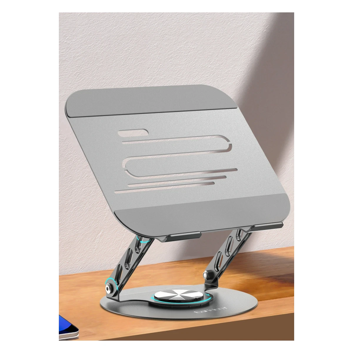 Earldom EH332 360 Derece Ayarlanabilir Metal Laptop Standı - Gri