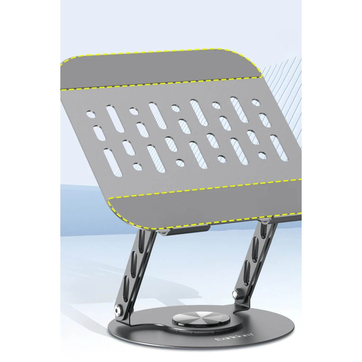 Earldom EH333 360 Derece Ayarlanabilir Metal Laptop Standı - Gri