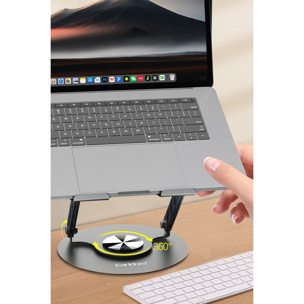 Earldom EH333 360 Derece Ayarlanabilir Metal Laptop Standı
