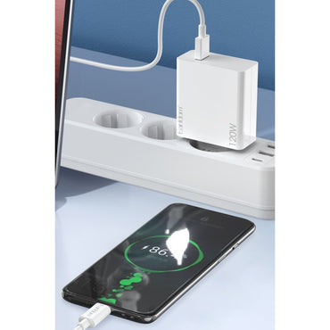 Earldom EU48 120W USB QC 3.0 Çıkışlı ve USB to Type-C Kablolu PD Hızlı Şarj Cihazı