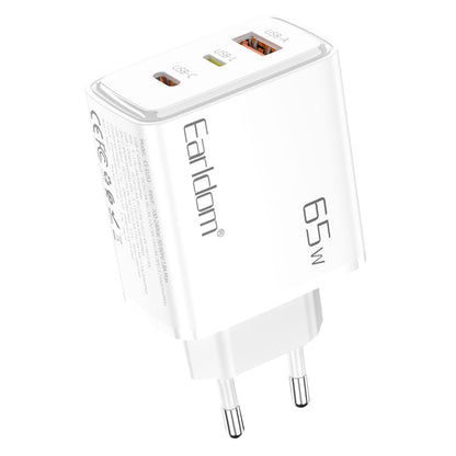 Earldom EU53 Type-C Lightning ve USB Çıkışlı 65W PD Hızlı Şarj Aleti