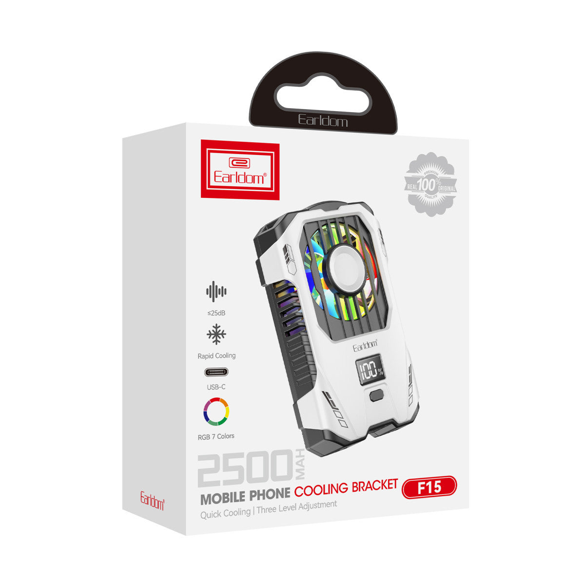 Earldom F15 RGB Radyatör Telefon Soğutucu Fan