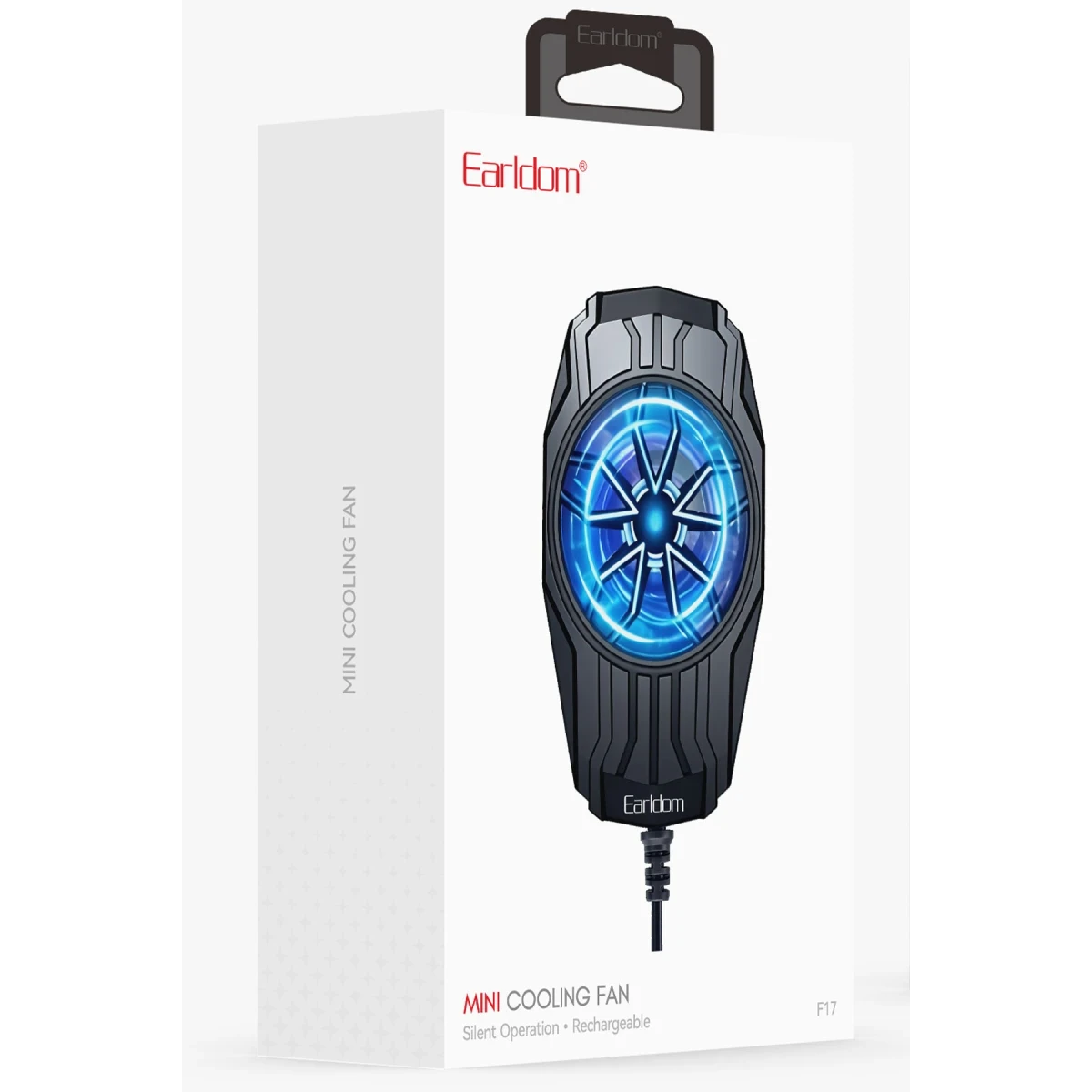 Earldom F17 Radyatör Telefon Soğutucu Fan - Siyah