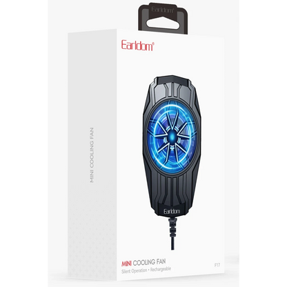 Earldom F17 Radyatör Telefon Soğutucu Fan - Siyah