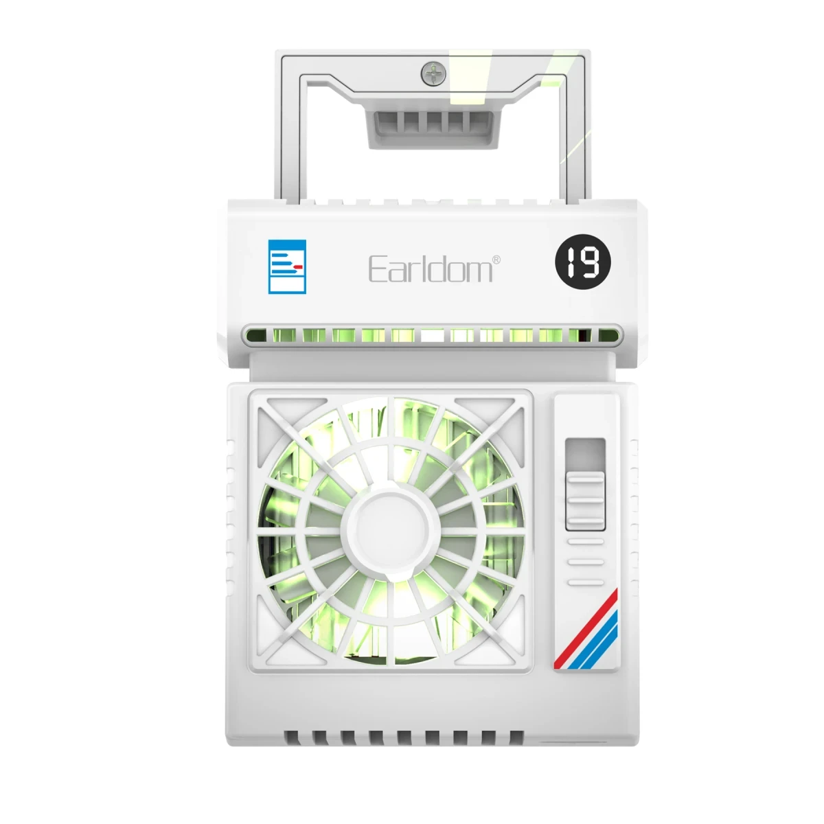 Earldom F23 Dijital Göstergeli RGB Radyatör Telefon Soğutucu Fan - Beyaz